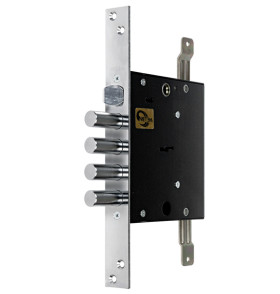 Замок врезной сувальдный с защёлкой ЗВ9 143.1.0 с тягами, 5 кл.