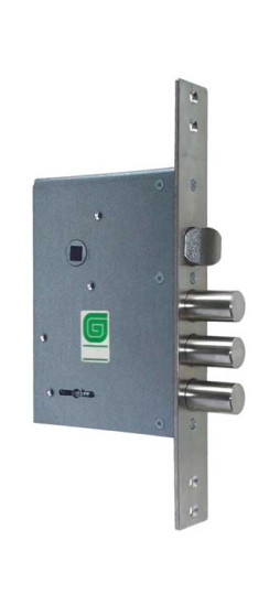 Замок врезной сувальдный с защёлкой ЗВ 30.11, 4 кл. /123:105/ | Сталь, 15,8 мм