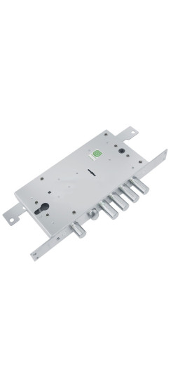 Замок врезной двухсистемный ЗВ 25.12 Т с тягами, 5 кл. (длинный кл. 54 мм) /123:211/ | Сталь, 18 мм