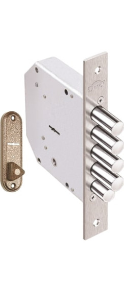 Замок врезной сувальдный с задвижкой Гранит 1.06.21.КМА, 5 кл. /00438/ | Сталь, 18 мм