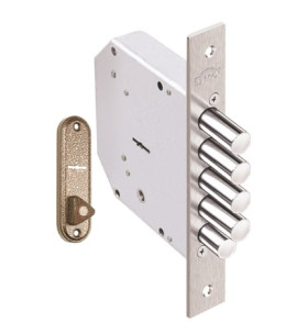 Замок врезной сувальдный с задвижкой Гранит 1.06.21.КМА, 5 кл. /00438/