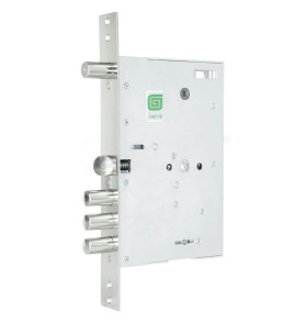 Замок врезной сувальдный с задвижкой и защёлкой ЗВ 80.15 TERMO, 4 кл. (длин. кл. 59 мм)  /128:6050/