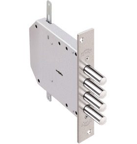 Замок врезной сувальдный Базальт 1.05.03 с тягами, 5 кл. /00398/