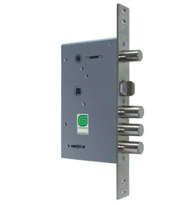 Замок врезной сувальдный с задвижкой и защёлкой ЗВ 30.12, 4 кл. /123:107/