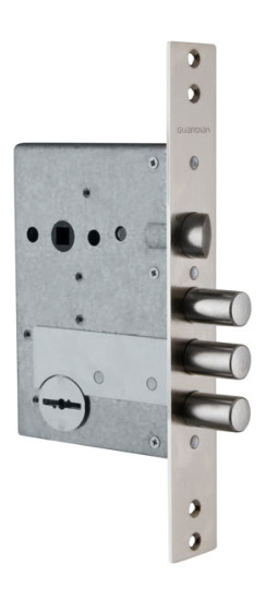 Замок врезной сувальдный с защёлкой ЗВ 50.11, 4 кл. /123:125/ | Сталь, 15,8 мм