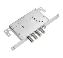Замок врезной сувальдный с защёлкой ЗВ 71.14 Т с тягами, 5 кл. /128:4136/