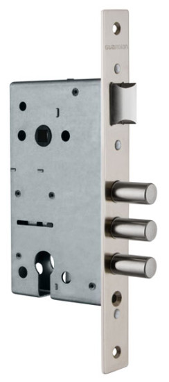 Корпус врезного замка с защёлкой ЗВ 12.11 /123:34/ | Сталь, 13,5 мм