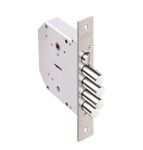 Замок врезной сувальдный с задвижкой и защёлкой Гранит 1.06.41 (правый), 5 кл. /00446/