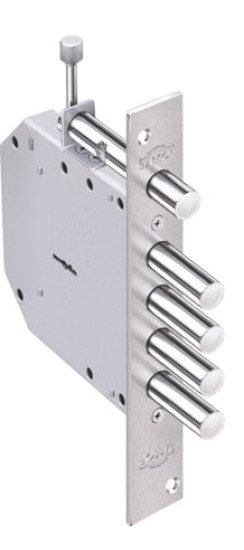 Замок врезной сувальдный с задвижкой Базальт 1.05.02, 5 кл. /00396/ | Сталь, 14 мм