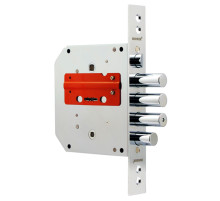 Замок врезной сувальдный с задвижкой и защёлкой ЗВ9-6 ПКЗ (прав.), 5 кл. /77411/