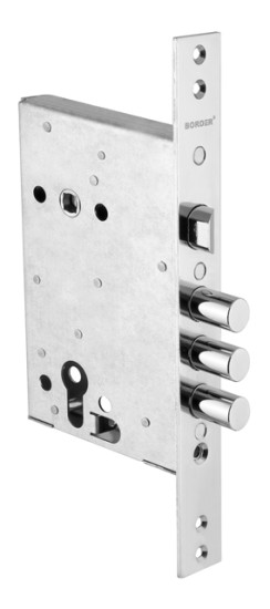 Корпус врезного замка с защёлкой ЗВ4-3Г /79048/ | Сталь, 15,8 мм