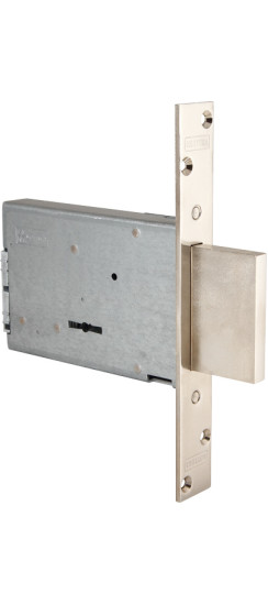 Замок врезной сувальдный 40.701.50 (с отв. планкой, без накладок) | Сталь, 60 мм