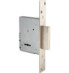 Замок врезной сувальдный 40.751.42 (с отв. планкой, без накладок)