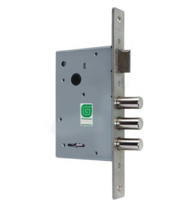 Замок врезной сувальдный с защёлкой ЗВ 10.11, 4 кл. /128:3753/