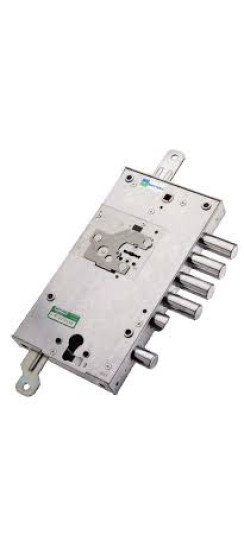 Замок врезной двухсистемный 54.J787-S MyKey (левый), перекод. с торца, кл. 60 мм, без накл. | Сталь, 18 мм