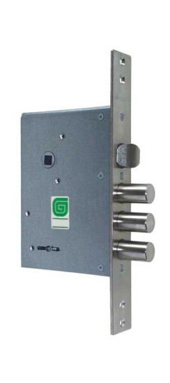 Замок врезной сувальдный с защёлкой ЗВ 30.11, 4 кл. (длинный кл. 71,5 мм) /128:7828/ | Сталь, 15,8 мм