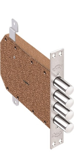 Замок врезной сувальдный Сапфир 1.09.06 с тягами, 5 кл. /22442/ | Сталь, 22 мм