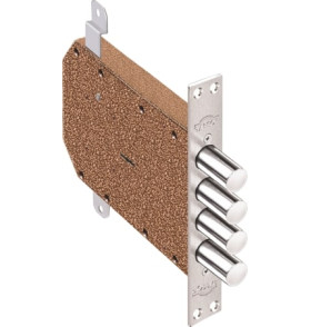 Замок врезной сувальдный Сапфир 1.09.06 с тягами, 5 кл. /22442/