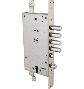 Замок врезной двухсистемный 54.787 (универсальный), ключ 40мм, без накл.