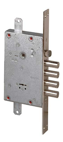 Замок врезной сувальдный с защёлкой 57.535.48 (тех. упаковка) | Сталь, 18 мм