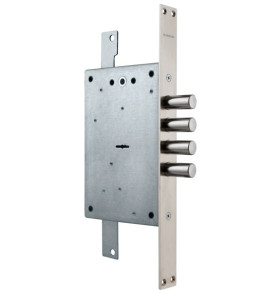 Замок врезной сувальдный ЗВ 20.02 Т с тягами, 5 кл. (длинный кл. 54 мм) /123:223:3/