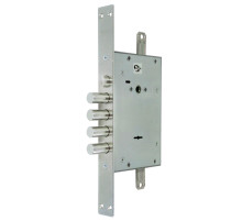 Замок врезной сувальдный с защёлкой ЗВ9 343.1.1 с тягами, 5 кл.