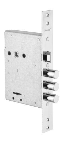 Замок врезной сувальдный с защёлкой ЗВ9-8Г, 5 кл. /87317/ | Сталь, 15,8 мм