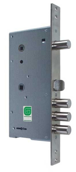 Замок врезной сувальдный с задвижкой и защёлкой ЗВ 30.15, 4 кл. (длинный кл. 59 мм) /123:208:3/ | Сталь, 15,8 мм