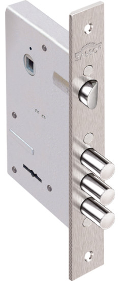 Замок врезной сувальдный с защёлкой Кремень 1.04.27, 5 кл. /00452/ | Сталь, 12 мм