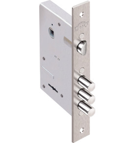 Замок врезной сувальдный с защёлкой Кремень 1.04.27, 5 кл. /00452/