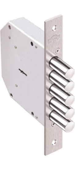 Замок врезной сувальдный Гранит 1.06.01, 5 кл. (длинный ключ) | Сталь, 18 мм