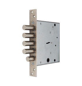 Замок врезной сувальдный с задвижкой ЗВ8 142.0.0, 5 кл.