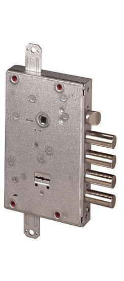 Замок врезной сувальдный с защёлкой NEW CAMBIO FACILE 57.665.48 (тех. упаковка), ключ 44 мм | Сталь, 18 мм