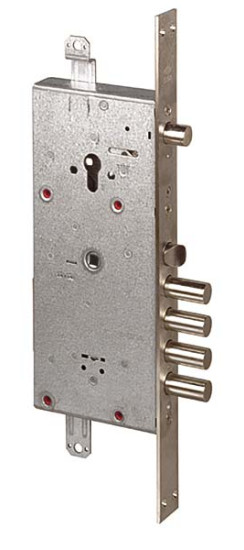 Замок врезной двухсистемный NEW CAMBIO FACILE 57.986.48 (тех. упаковка), ключ 44 мм | Сталь, 18 мм