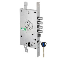 Замок врезной двухсистемный 3D KEY 3D.787-D (правый), ключ 40 мм