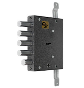 Замок врезной сувальдный с задвижкой ЗВ8 152.1.0 с тягами (без лицевой планки), 5 кл.