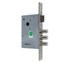 Замок врезной сувальдный с защёлкой ЗВ 10.11, 4 кл. (длинный кл. 60 мм) /128:3344/