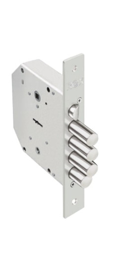 Замок врезной сувальдный с задвижкой и защёлкой RеХ.3.9 (правый), 5 кл. | Сталь, 18 мм