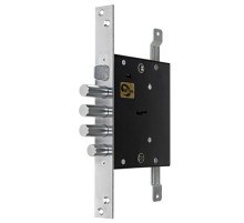 Замок врезной сувальдный с защёлкой ЗВ9 144.1.0 с тягами, 5 кл.