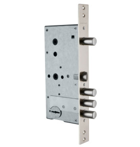 Замок врезной сувальдный с задвижкой и защёлкой ЗВ 50.15, 4 кл. /123:159/