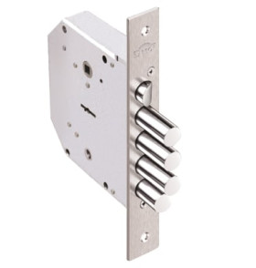 Замок врезной сувальдный с задвижкой и защёлкой Гранит 1.06.40 (левый), 5 кл. /00445/