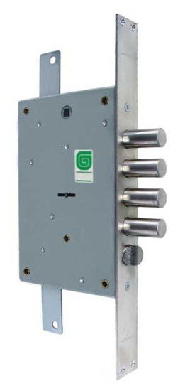 Замок врезной сувальдный с защёлкой ЗВ 21.12 Т с тягами, 5 кл. (длинный кл. 54 мм) /123:96/ | Сталь, 18 мм