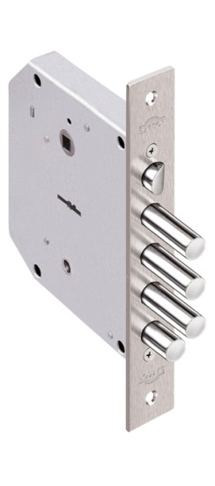 Замок врезной сувальдный с задвижкой и защёлкой Базальт 1.05.41, 5 кл. /02646/ | Сталь, 14 мм