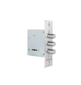 Замок врезной сувальдный D 8-8 т хром (аналог Blockido) /70927/