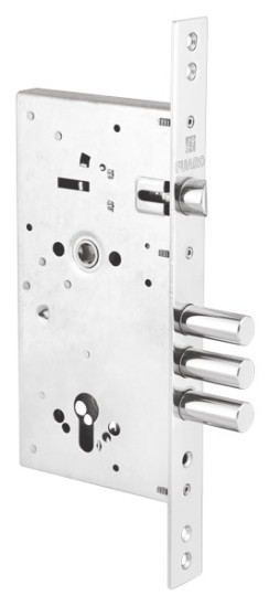 Корпус врезного замка c защёлкой MDV25/C-60.85.3R16 | Сталь, 16 мм