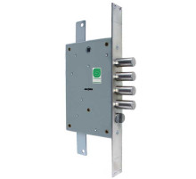 Замок врезной сувальдный с защёлкой ЗВ 21.12 Т с тягами, 5 кл. /123:449/