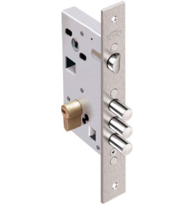 Корпус врезного замка с защёлкой Кремень 1.03.25 /01504/