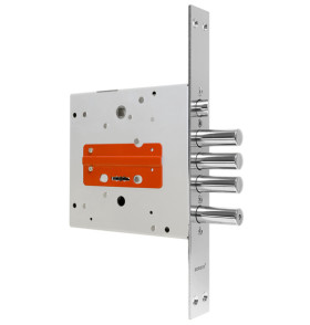 Замок врезной сувальдный с защёлкой ЗВ9-8 МК4/15, 5 кл. /77740/