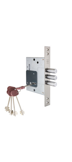 Замок врезной сувальдный Project DP25.170, ключ 50 мм | Сталь, 16 мм