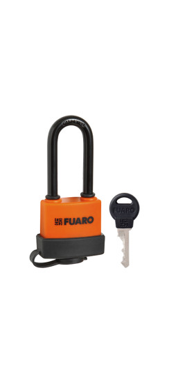 Замок навесной PL-WEATHER-3640 LS 3key (PL-3640 LS) удл. дужка, англ./блистер | Чугун с антикоррозийным покрытием, Всепогодный повышенной защищенности